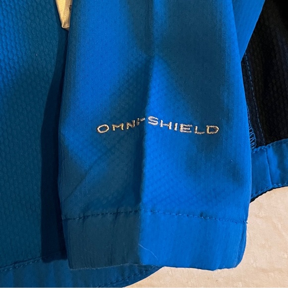 Columbia black and blue Omni shield rain jacket size XXS (4yo) - Picture 4 of 10